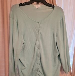 XL Soft Blue Cardigan